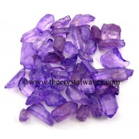 Purple Aura Dyed Crystal Quartz A Grade Raw Chunks